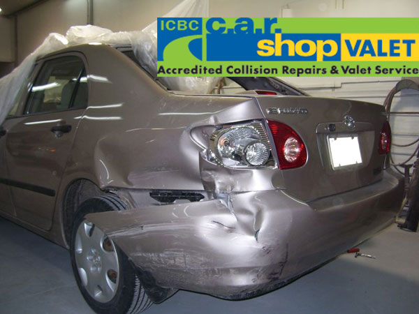 South Seas Auto Body Damaged Car